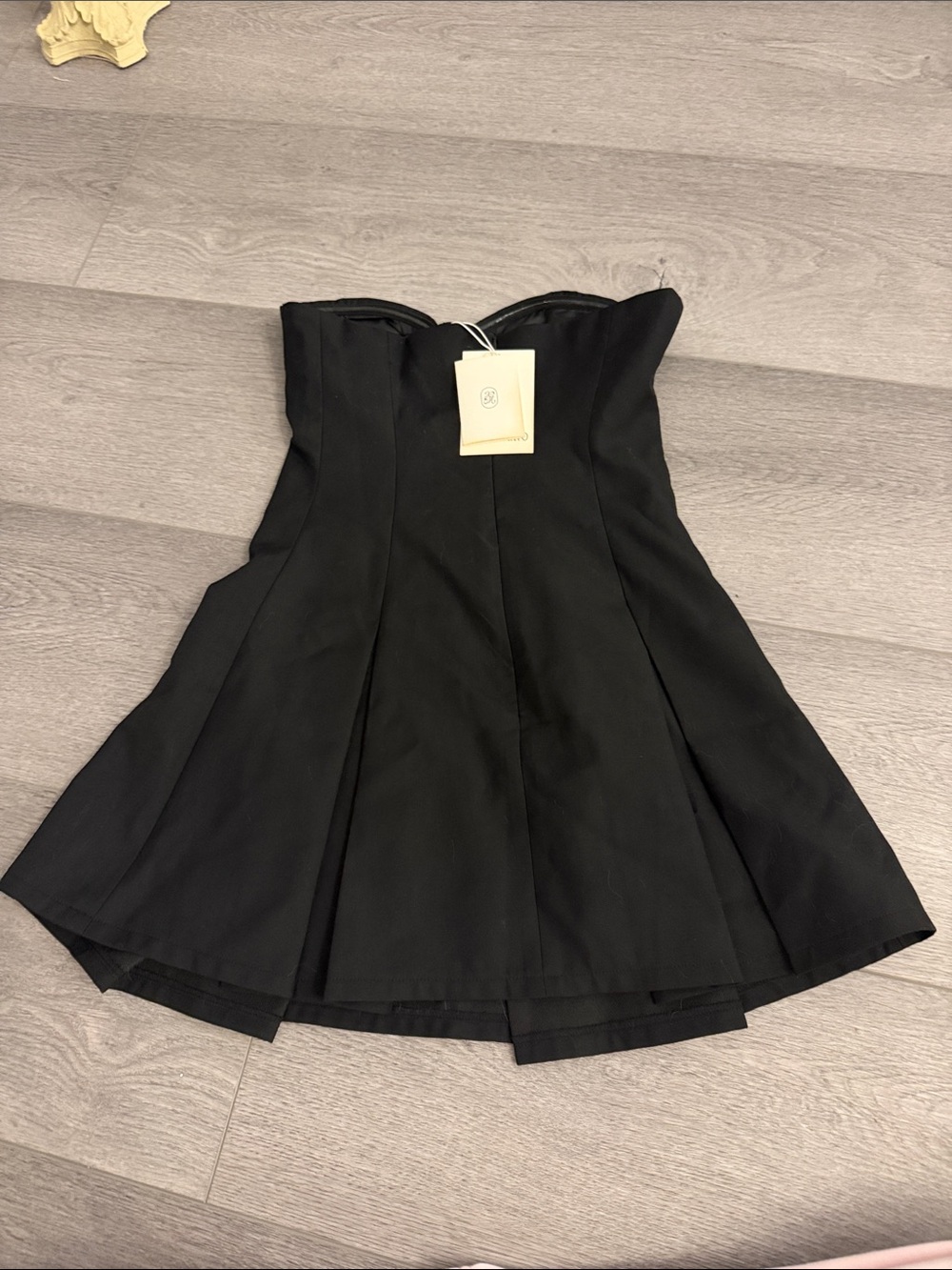 Peppermayo Strapless Black A-Line Mini Dress - Picture 4 of 4